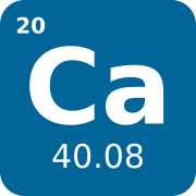 Calcium periodic table emblem